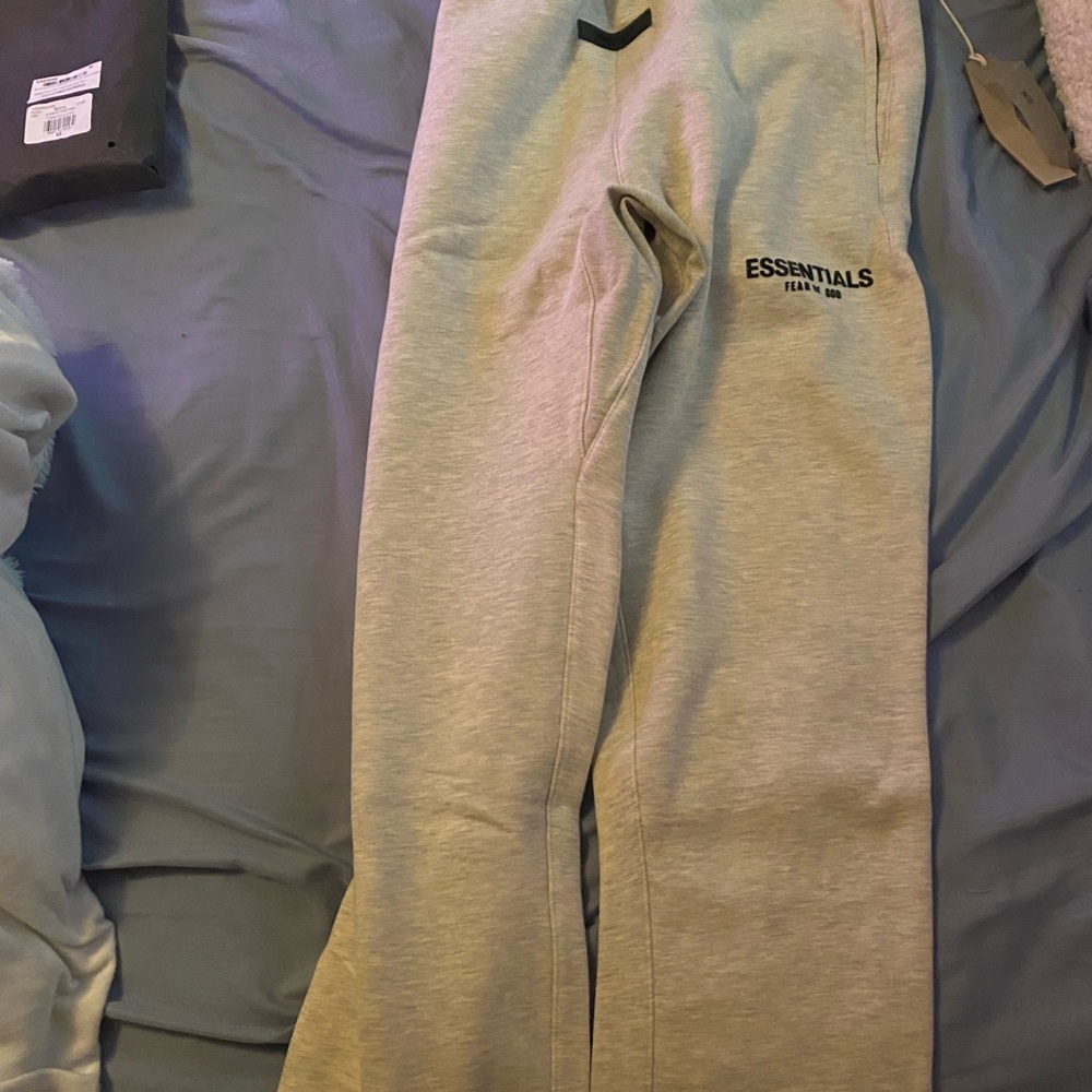 Essentials Light Heather Oatmeal Relaxed Pants